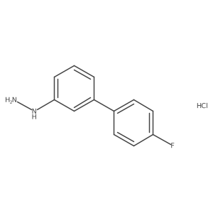 (4'-Fluoro-biphenyl-3-yl)-hydrazine hydrochloride结构式