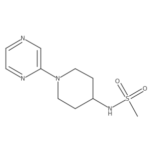 N-[1-(pyrazin-2-yl)piperidin-4-yl]methanesulfonamide结构式