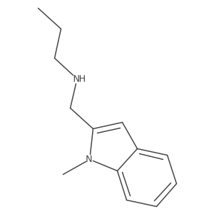 1-Methyl-2-(propylaminomethyl)-1H-indole结构式