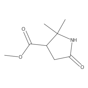 Methyl 2,2-dimethyl-5-oxopyrrolidine-3-carboxylate Structure