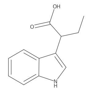 2-(1H-indol-3-yl)butanoic acid结构式