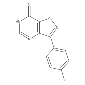 3-(4-fluorophenyl)isothiazolo[4,5-d]pyrimidin-7(6H)-one Structure