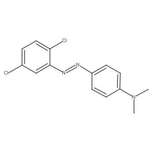 Benzenamine, 4-[2-(2,5-dichlorophenyl)diazenyl]-N,N-dimethyl- Structure