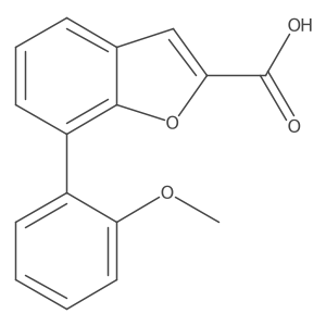 7-(2-Methoxyphenyl)-1-benzofuran-2-carboxylic acid Structure
