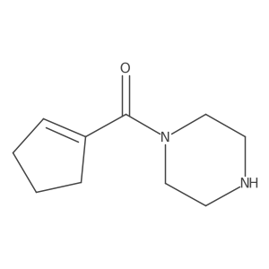 N-(1-cyclopenten-1-ylcarbonyl)piperazine Structure