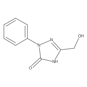 1,2-Dihydro-5-(hydroxymethyl)-2-phenyl-3H-1,2,4-triazol-3-one结构式