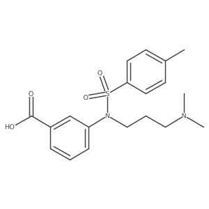 3-[[3-(Dimethylamino)propyl][(4-methylphenyl)sulfonyl]amino]benzoic acid Structure