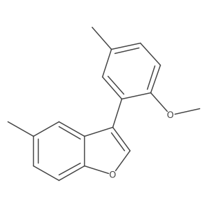 3-(2-Methoxy-5-methylphenyl)-5-methylbenzofuran Structure