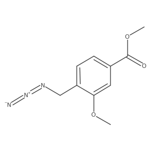 4-Azidomethyl-3-methoxy-benzoic acid methyl ester Structure