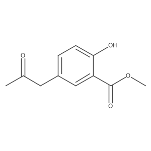1-(3-Carbomethoxy-4-hydroxyphenyl)propan-2-one结构式