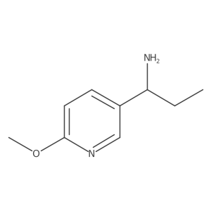 (R)-1-(6-Methoxypyridin-3-yl)propan-1-amine结构式