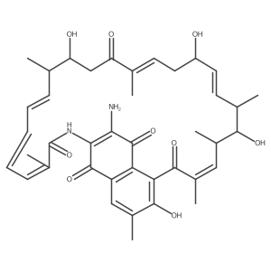 31-Amino-4,10,14,20-tetrahydroxy-3,7,9,11,17,21,27-heptamethyl-29-azatricyclo[28.3.1.05,33]tetratriaconta-1(33),2,4,7,12,16,22,24,26,30-decaene-6,18,28,32,34-pentone Structure