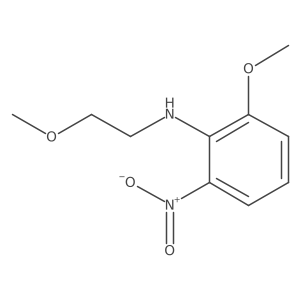 (2-Methoxy-ethyl)-(2-methoxy-6-nitro-phenyl)-amine结构式