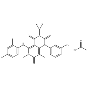 Trametinib acetate Structure