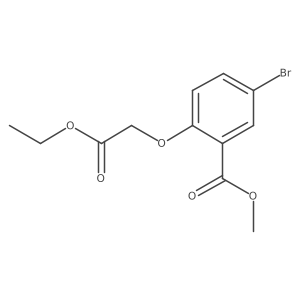 Methyl 2-((ethoxycarbonyl)methoxy)-5-bromobenzoate Structure