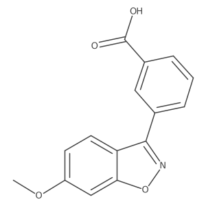 3-(6-Methoxy-1,2-benzisoxazol-3-yl)benzoic acid结构式
