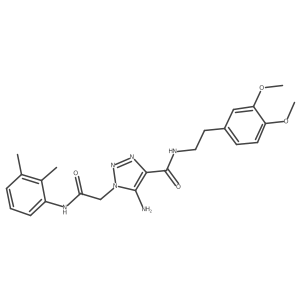 5-amino-N-(3,4-dimethoxyphenethyl)-1-(2-((2,3-dimethylphenyl)amino)-2-oxoethyl)-1H-1,2,3-triazole-4-carboxamide Structure
