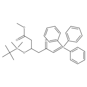 Methyl 3-((tert-butyldimethylsilyl)oxy)-5-oxo-6-(triphenylphosphoranylidene)hexanoate Structure