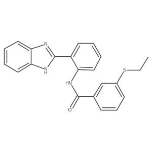 N-(2-(1H-benzo[d]imidazol-2-yl)phenyl)-3-(ethylthio)benzamide Structure