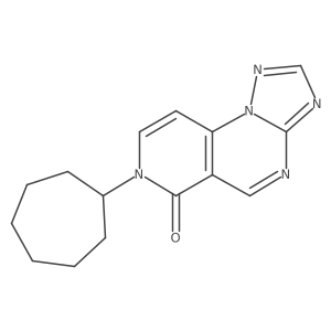 7-cycloheptylpyrido[3,4-e][1,2,4]triazolo[1,5-a]pyrimidin-6(7H)-one结构式