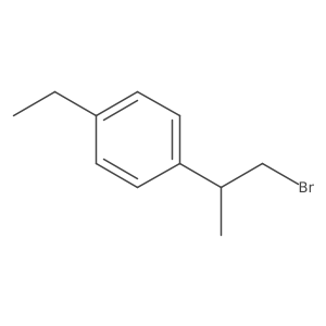 1-(1-Bromopropan-2-yl)-4-ethylbenzene结构式