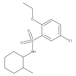 5-chloro-2-ethoxy-N-(2-methylcyclohexyl)benzenesulfonamide Structure