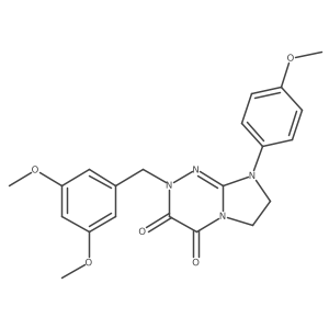 2-(3,5-dimethoxybenzyl)-8-(4-methoxyphenyl)-7,8-dihydroimidazo[2,1-c][1,2,4]triazine-3,4(2H,6H)-dione结构式