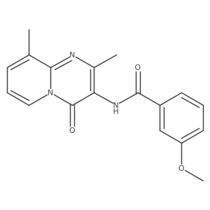 N-(2,9-dimethyl-4-oxo-4H-pyrido[1,2-a]pyrimidin-3-yl)-3-methoxybenzamide结构式
