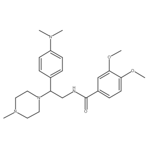 N-{2-[4-(dimethylamino)phenyl]-2-(4-methylpiperazin-1-yl)ethyl}-3,4-dimethoxybenzamide Structure