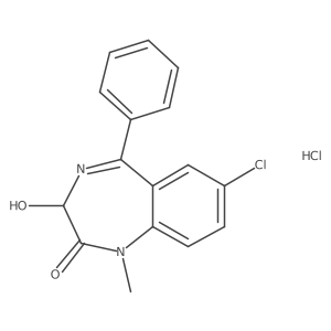 Temazepam hydrochloride结构式