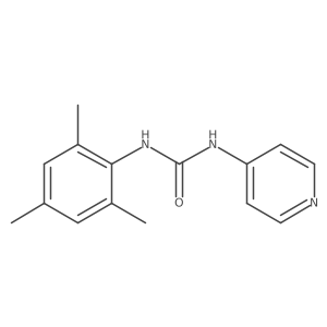 N-4-Pyridinyl-Na(2)-(2,4,6-trimethylphenyl)urea Structure