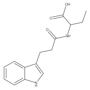 2-{[3-(1H-indol-3-yl)propanoyl]amino}butanoic acid结构式