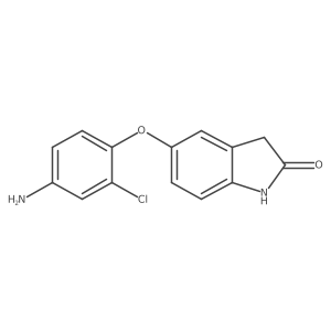 5-(4-Amino-2-chlorophenoxy)-1,3-dihydroindol-2-one结构式