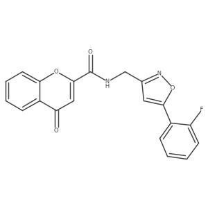 N-{[5-(2-fluorophenyl)-1,2-oxazol-3-yl]methyl}-4-oxo-4H-chromene-2-carboxamide Structure