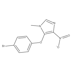 5-(4-bromophenoxy)-1-methyl-4-nitro-1H-imidazole Structure