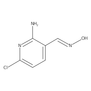 6-Chloro-3-[(hydroxyimino)methyl]pyridin-2-amine结构式