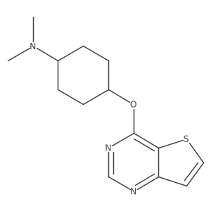 N,N-dimethyl-4-{thieno[3,2-d]pyrimidin-4-yloxy}cyclohexan-1-amine Structure