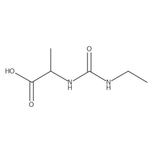 2-[(Ethylcarbamoyl)amino]propanoic acid Structure