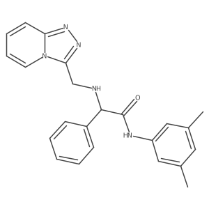 2-(([1,2,4]Triazolo[4,3-a]pyridin-3-ylmethyl)amino)-N-(3,5-dimethylphenyl)-2-phenylacetamide Structure