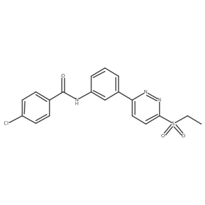 4-chloro-N-(3-(6-(ethylsulfonyl)pyridazin-3-yl)phenyl)benzamide Structure