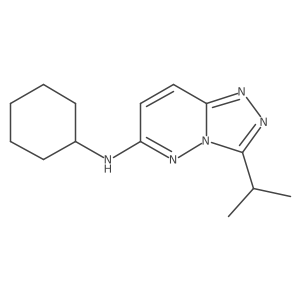 N-cyclohexyl-3-(propan-2-yl)[1,2,4]triazolo[4,3-b]pyridazin-6-amine Structure