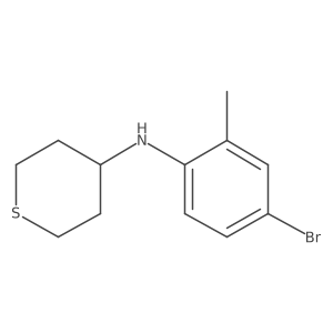 N-(4-bromo-2-methylphenyl)thian-4-amine结构式