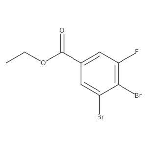 Ethyl 3,4-Dibromo-5-fluorobenzoate结构式