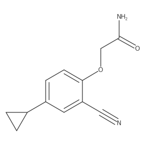 2-(2-Cyano-4-cyclopropylphenoxy)acetamide结构式