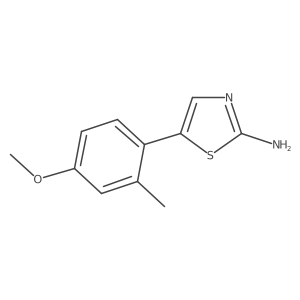 5-(4-Methoxy-2-methylphenyl)thiazol-2-amine结构式