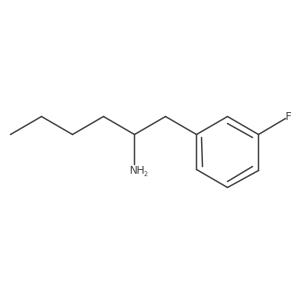 1-(3-Fluorophenyl)hexan-2-amine Structure