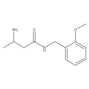 3-amino-N-[(2-methoxyphenyl)methyl]butanamide Structure