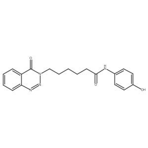 N-(4-hydroxyphenyl)-6-(4-oxo-1,2,3-benzotriazin-3(4H)-yl)hexanamide Structure