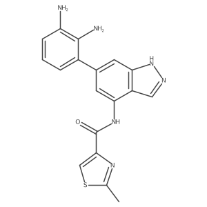 N-[6-(2,3-diaminophenyl)-1H-indazol-4-yl]-2-methyl-1,3-thiazole-4-carboxamide Structure