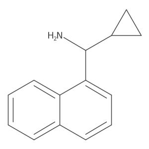 (R)-Cyclopropyl(naphthalen-1-yl)methanamine结构式